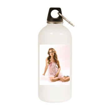 Tammin Sursok White Water Bottle With Carabiner