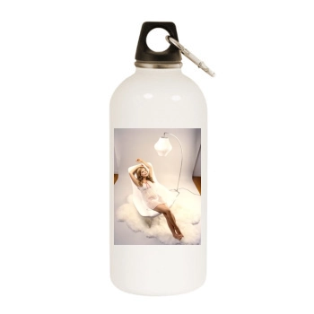 Tammin Sursok White Water Bottle With Carabiner