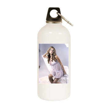 Tammin Sursok White Water Bottle With Carabiner