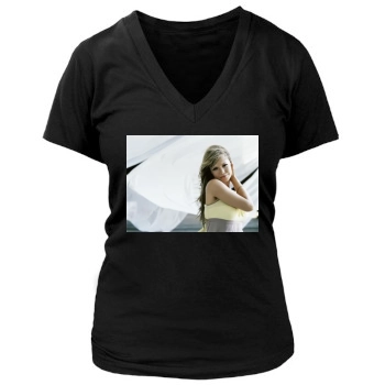 Tammin Sursok Women's Deep V-Neck TShirt