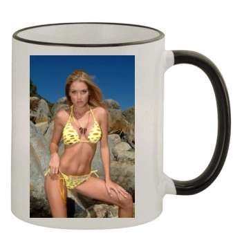 Tara Conner 11oz Colored Rim & Handle Mug