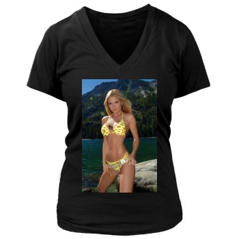 Tara Conner Women's Deep V-Neck TShirt