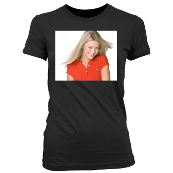 Tara Reid Women's Junior Cut Crewneck T-Shirt