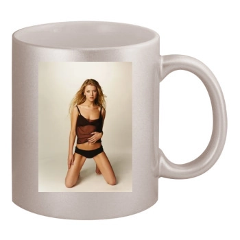 Tara Reid 11oz Metallic Silver Mug