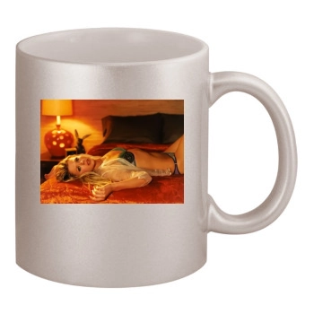 Tara Reid 11oz Metallic Silver Mug