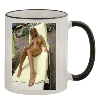 Tara Reid 11oz Colored Rim & Handle Mug