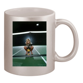 Tara Reid 11oz Metallic Silver Mug