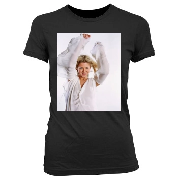 Tara Reid Women's Junior Cut Crewneck T-Shirt