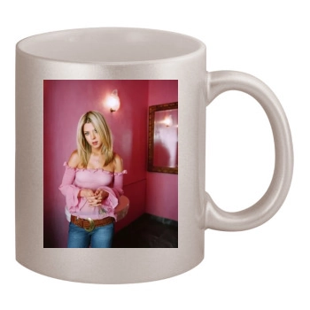 Tara Reid 11oz Metallic Silver Mug