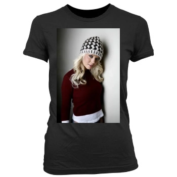 Tara Reid Women's Junior Cut Crewneck T-Shirt