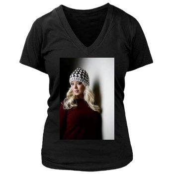 Tara Reid Women's Deep V-Neck TShirt