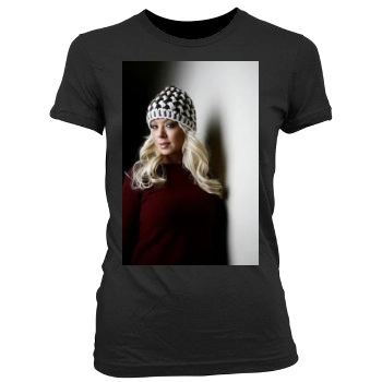 Tara Reid Women's Junior Cut Crewneck T-Shirt