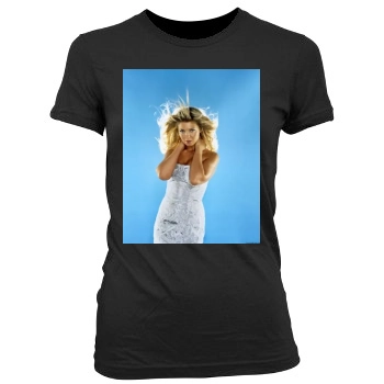 Tara Reid Women's Junior Cut Crewneck T-Shirt