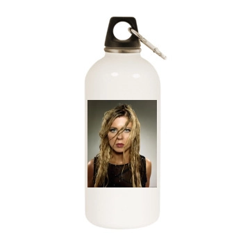 Tara Reid White Water Bottle With Carabiner