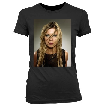 Tara Reid Women's Junior Cut Crewneck T-Shirt