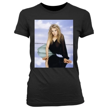 Tara Reid Women's Junior Cut Crewneck T-Shirt