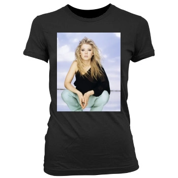 Tara Reid Women's Junior Cut Crewneck T-Shirt