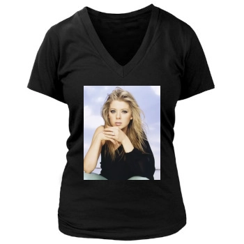 Tara Reid Women's Deep V-Neck TShirt