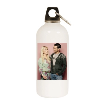 Tara Reid White Water Bottle With Carabiner