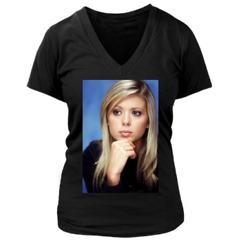 Tara Reid Women's Deep V-Neck TShirt