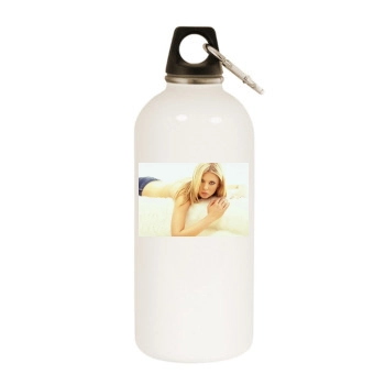 Tara Reid White Water Bottle With Carabiner