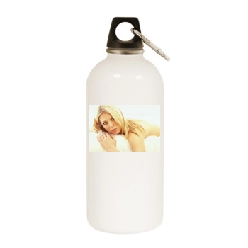 Tara Reid White Water Bottle With Carabiner