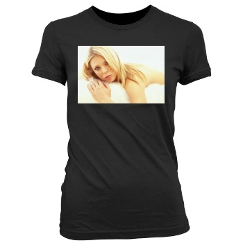 Tara Reid Women's Junior Cut Crewneck T-Shirt