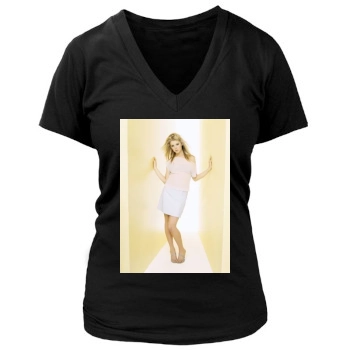 Tara Reid Women's Deep V-Neck TShirt