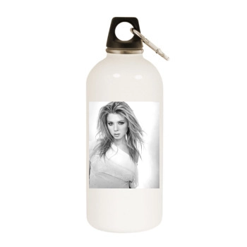 Tara Reid White Water Bottle With Carabiner