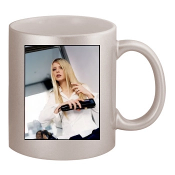 Tara Reid 11oz Metallic Silver Mug