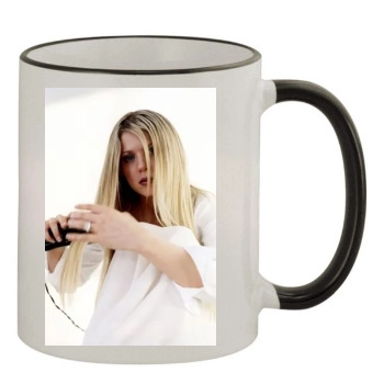 Tara Reid 11oz Colored Rim & Handle Mug