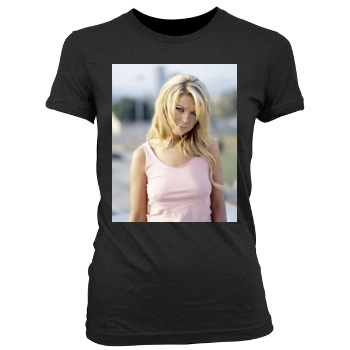 Tara Reid Women's Junior Cut Crewneck T-Shirt