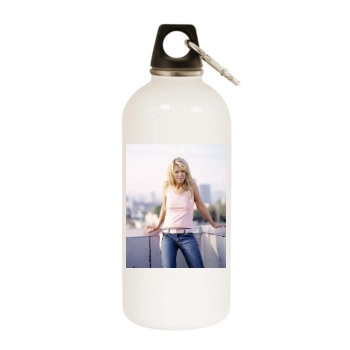 Tara Reid White Water Bottle With Carabiner