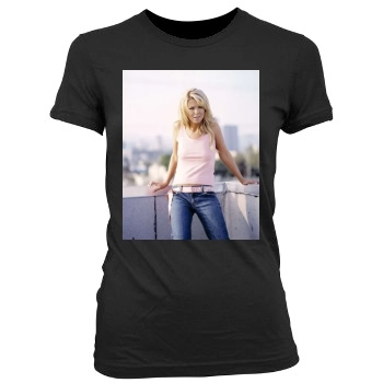 Tara Reid Women's Junior Cut Crewneck T-Shirt