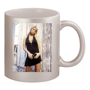 Tara Reid 11oz Metallic Silver Mug