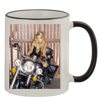 Tara Reid 11oz Colored Rim & Handle Mug