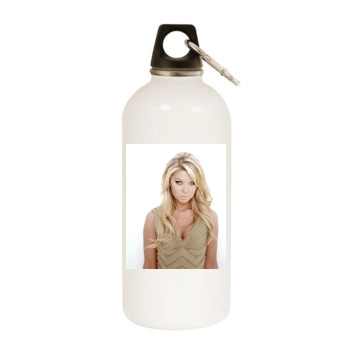 Tara Reid White Water Bottle With Carabiner