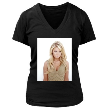 Tara Reid Women's Deep V-Neck TShirt