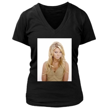 Tara Reid Women's Deep V-Neck TShirt