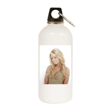 Tara Reid White Water Bottle With Carabiner