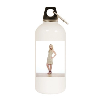 Tara Reid White Water Bottle With Carabiner