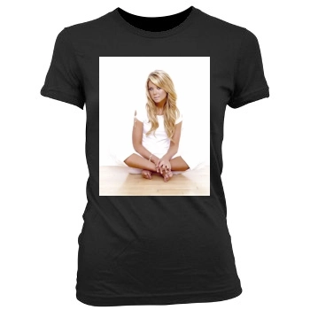 Tara Reid Women's Junior Cut Crewneck T-Shirt