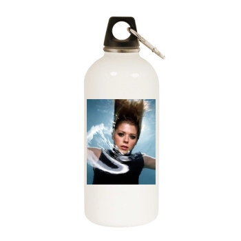 Tara Reid White Water Bottle With Carabiner