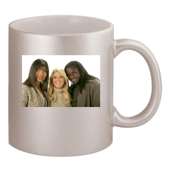 Tara Reid 11oz Metallic Silver Mug