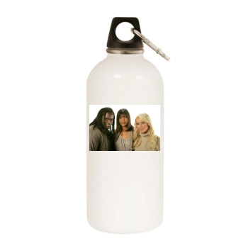 Tara Reid White Water Bottle With Carabiner