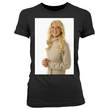 Tara Reid Women's Junior Cut Crewneck T-Shirt