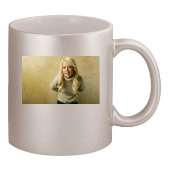 Tara Reid 11oz Metallic Silver Mug