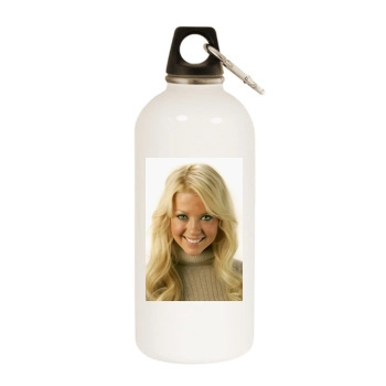 Tara Reid White Water Bottle With Carabiner