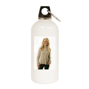 Tara Reid White Water Bottle With Carabiner