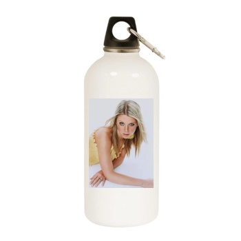 Tara Reid White Water Bottle With Carabiner